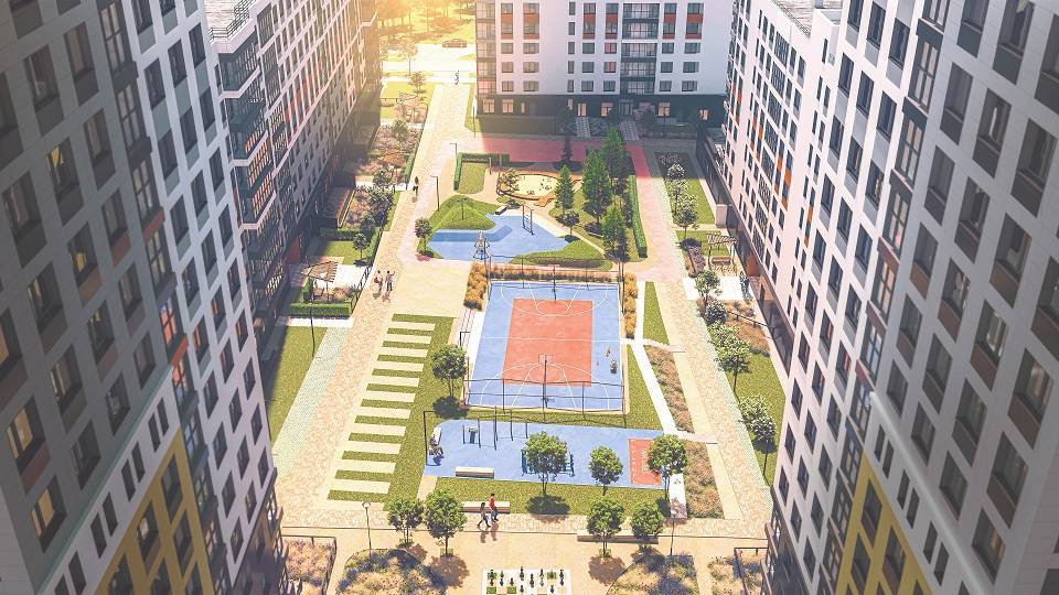 ​Многофункциональный двор-оазис появится в экогороде «Погода» 