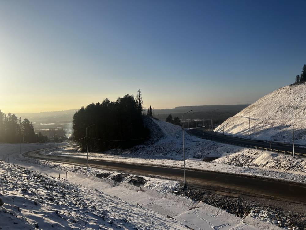 ​В Чусовом завершилось строительство дороги к горнолыжному комплексу «Такман»