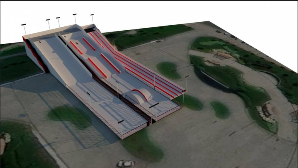 На эспланаде в Перми установят горки для катания на сноубордах и тюбинге