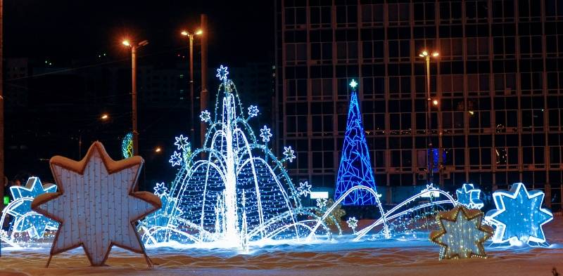 ​В Перми завершается оформление новогоднего маршрута 
