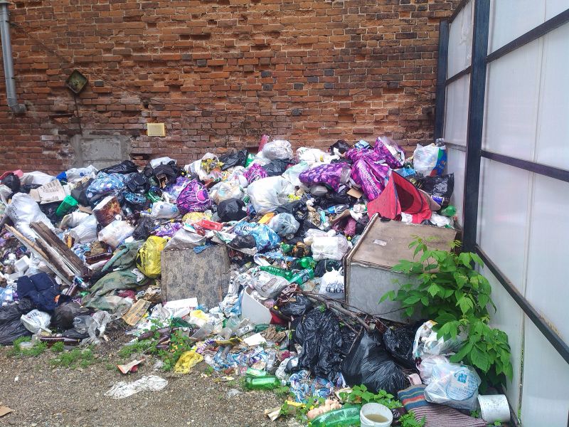Из центра Перми вывезли почти 100 тонн мусора