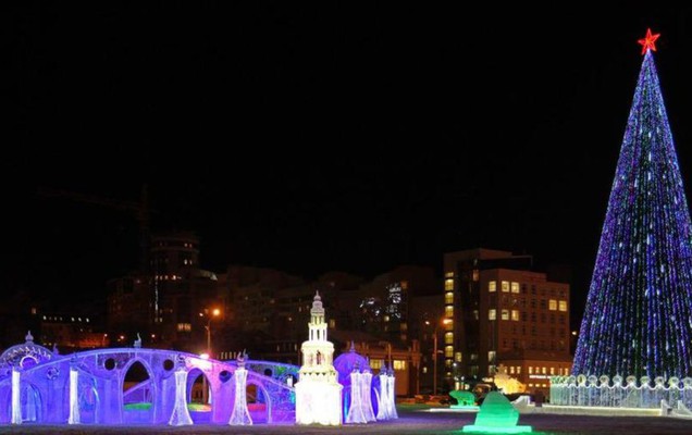 Работа пермского ледового городка приостановлена в связи с оттепелью