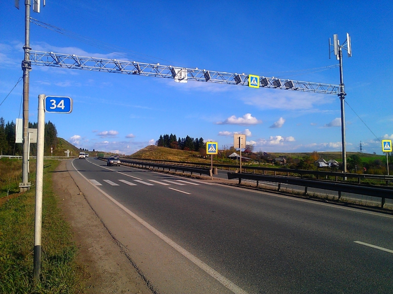 В Прикамье появился пешеходный переход с освещением от солнечных батарей