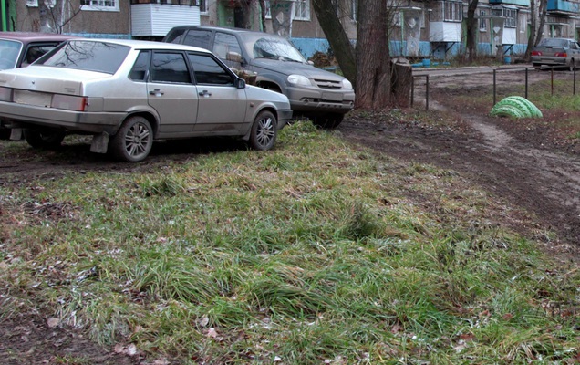 За парковку на газонах в центре Перми выписано более 70 штрафов