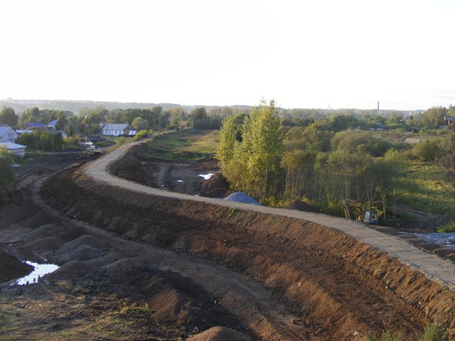 ​В Кунгуре обрушилась часть водозащитной дамбы реки Ирень