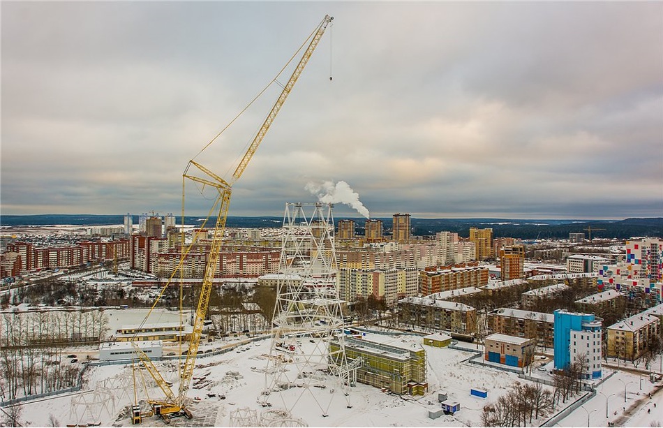 Завершить строительство новой телебашни в Перми планируется до лета 2016 года