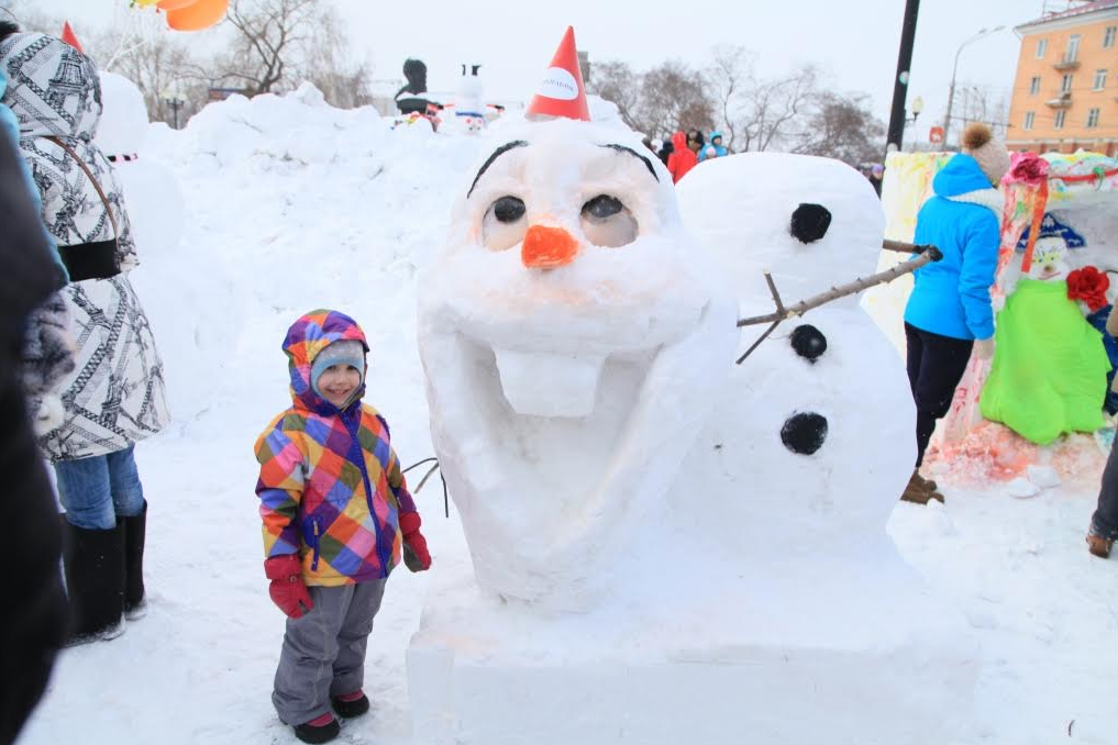 В Перми определили «самого веселого снеговика»