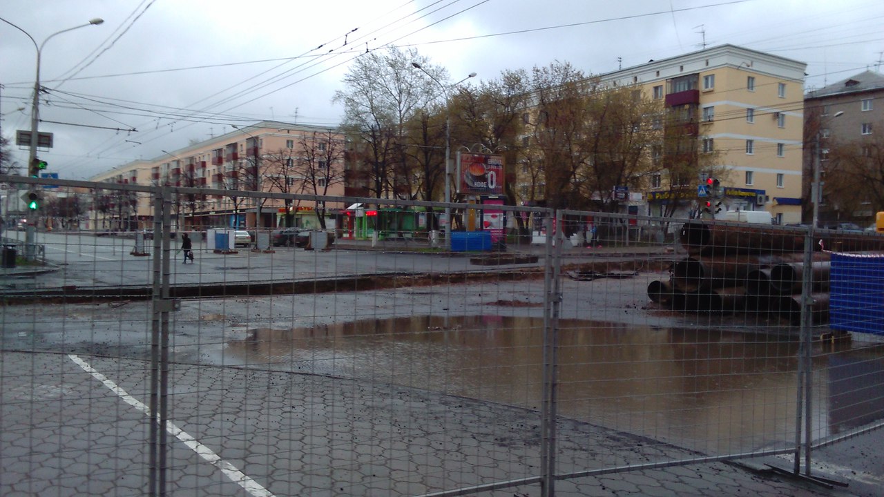 В Перми перекрыт перекресток улиц Ленина и Крисанова