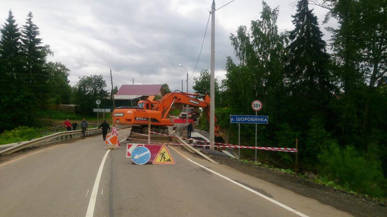 В Ильинском районе начали ремонтировать размытую дождем дорогу
