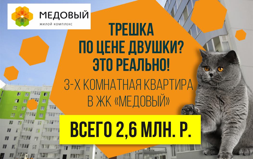 Специальное предложение ЛЕТА от ОАО «СтройПанельКомплект»  в ЖК «Медовый»!