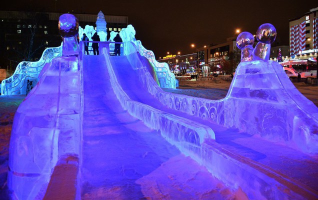 Ледовый комплекс на пермской эспланаде назвали «Пермяч»