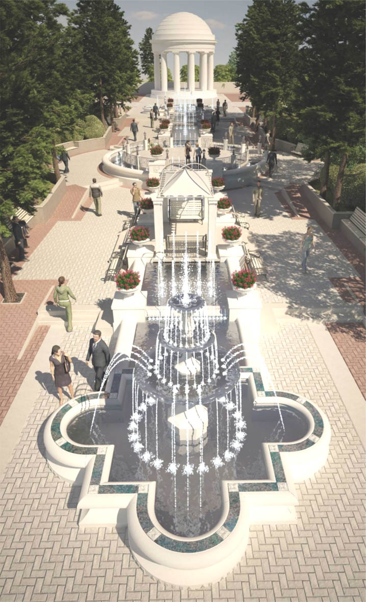 В пермском парке Горького появится комплекс Романовские фонтаны