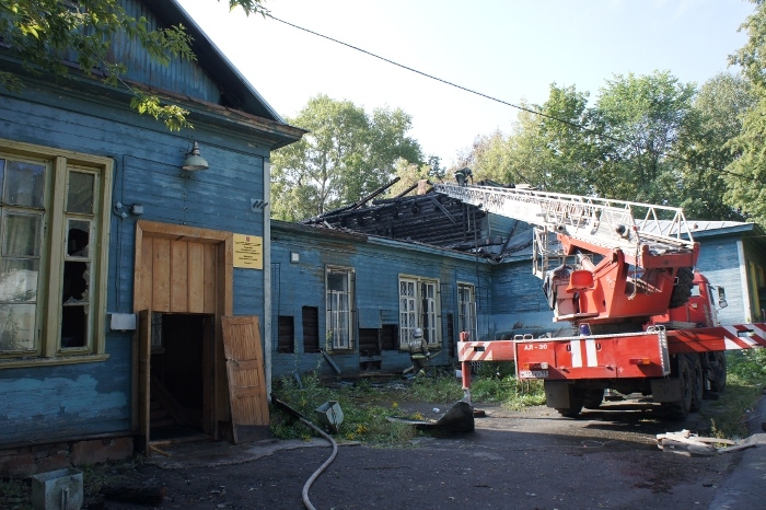 В пожарную охрану вновь поступил вызов о возгорании в ПГПУ