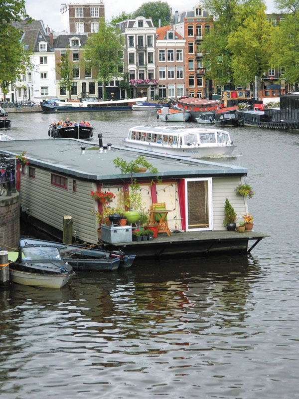 Тюльпаны и лодки, сэндвич с селедкой