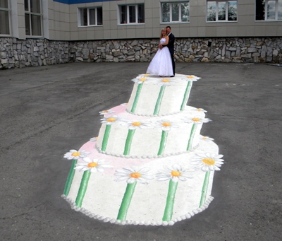 В Пермском крае появился 3D торт для новобрачных
